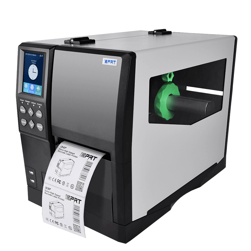 iX4P 4-tommer Industrial Barcode Printer med Color Touch Display [203/300/600dpi, 450m/600 Ribbon]